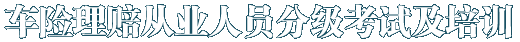 车险理赔从业人员分级考试及培训